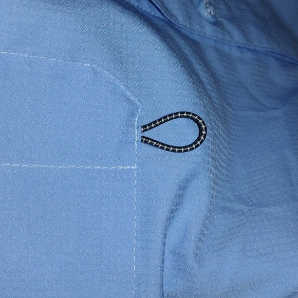 Columbia PFG Omni-Shade Vented Light Blue Long Sleeve Button up Shirt Ou… - Picture 6 of 10